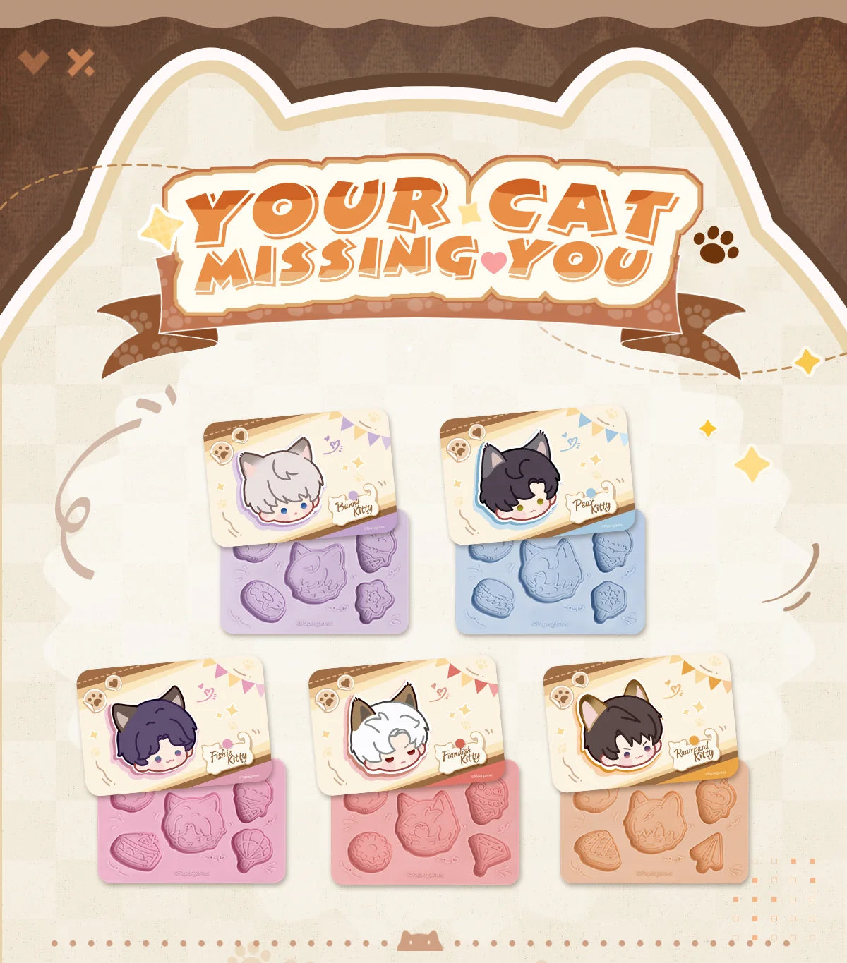 Love and Deepspace - Your Cat Misses You Series Ice Cube Tray InFold Games