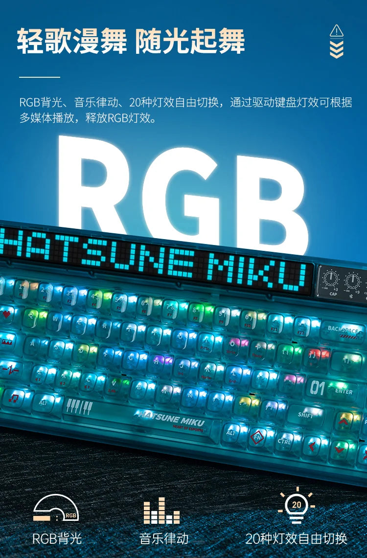 Hatsune Miku - Hatsune Miku Heart of Esports Series Mechanical Keyboard Moeyu