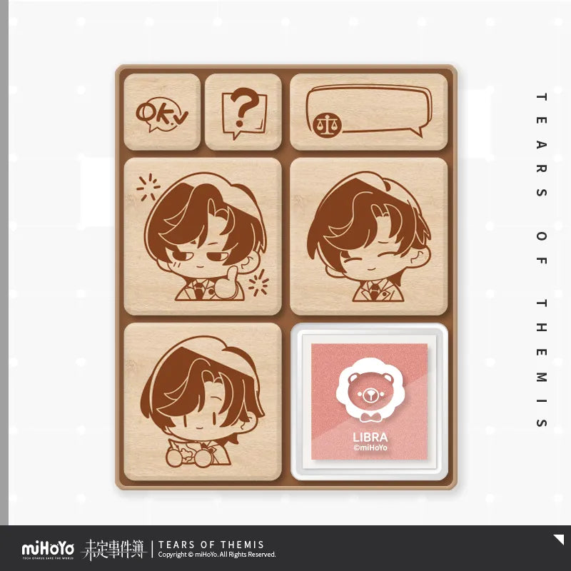 Tears of Themis - Heart Word Series Chibi Wooden Stamp Set miHoYo
