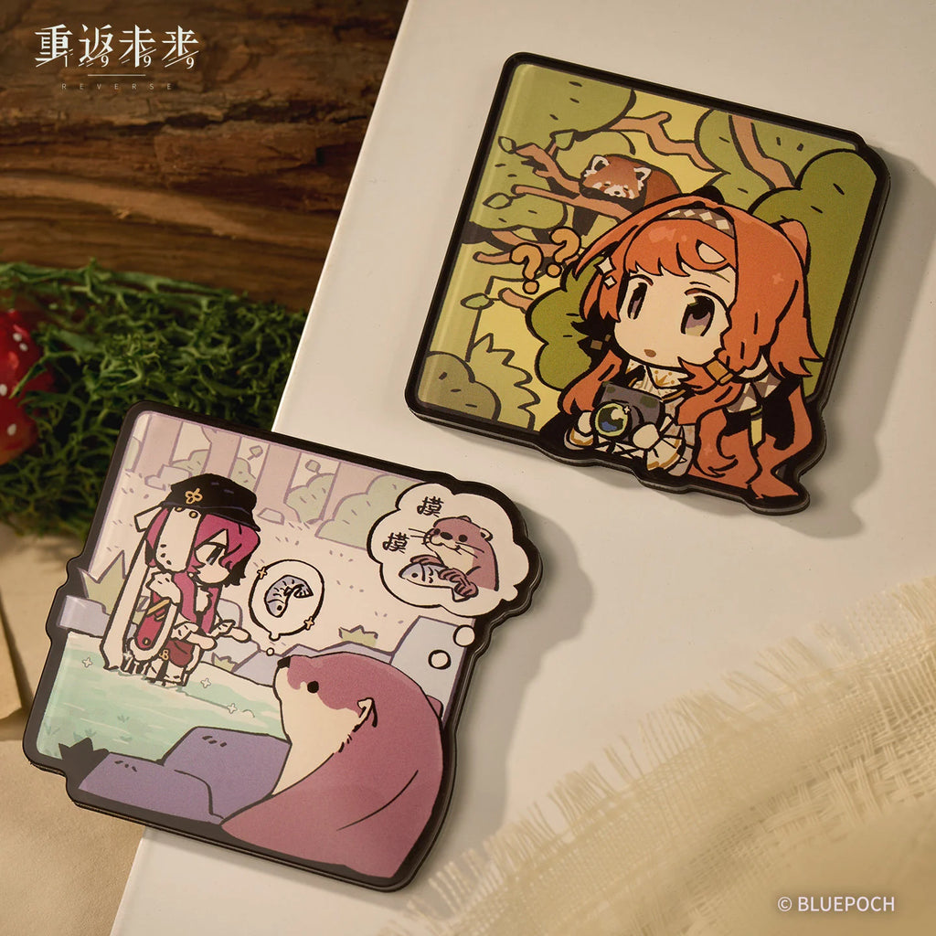 Reverse: 1999 - Forest Trail Friends Acrylic Fridge Magnet Set BLUEPOCH