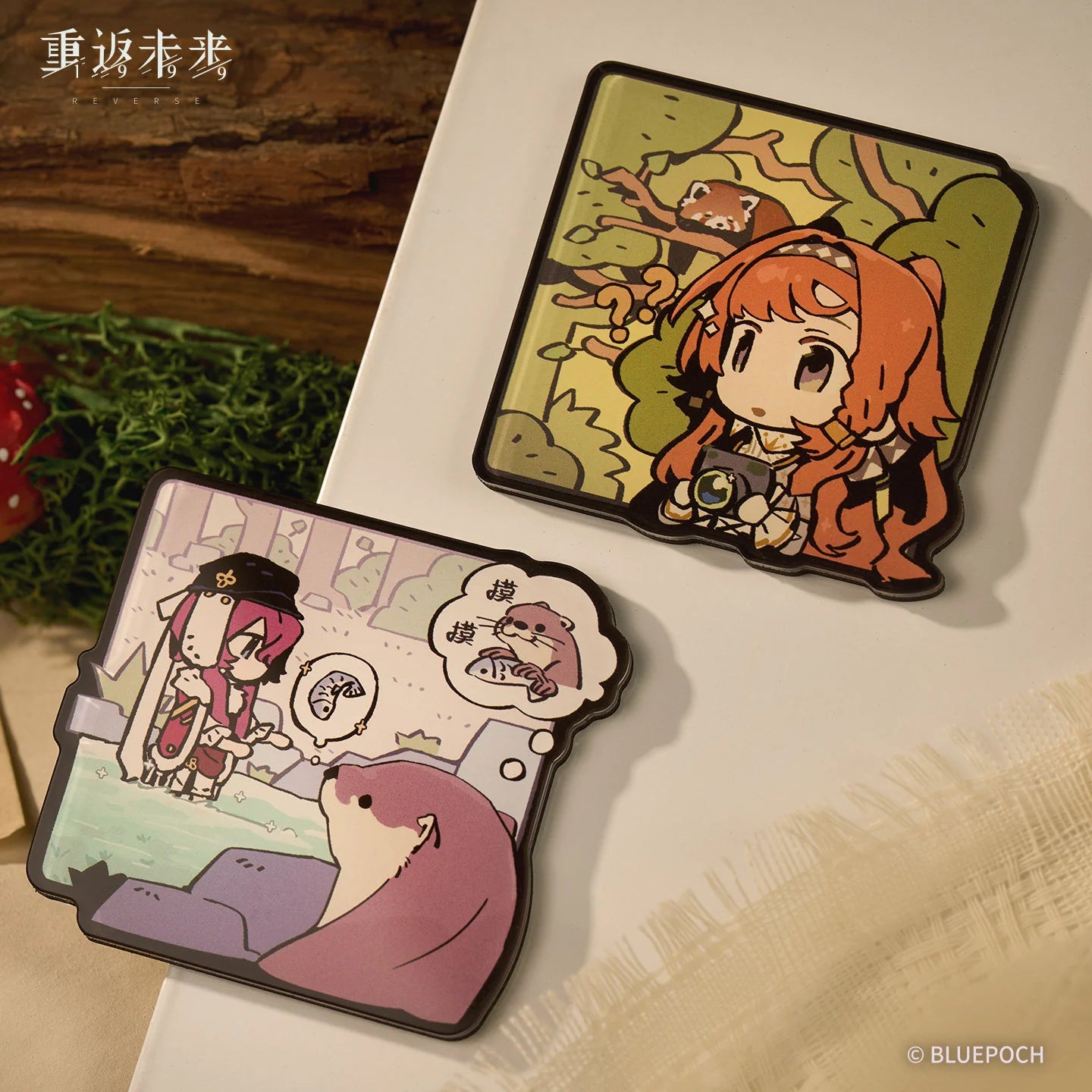 Reverse: 1999 - Forest Trail Friends Acrylic Fridge Magnet Set BLUEPOCH