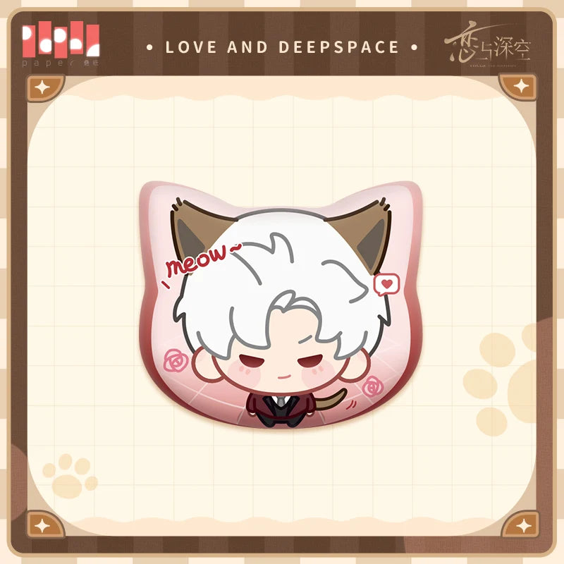 Love and Deepspace - Your Cat Misses You Series Chibi Badge InFold Games