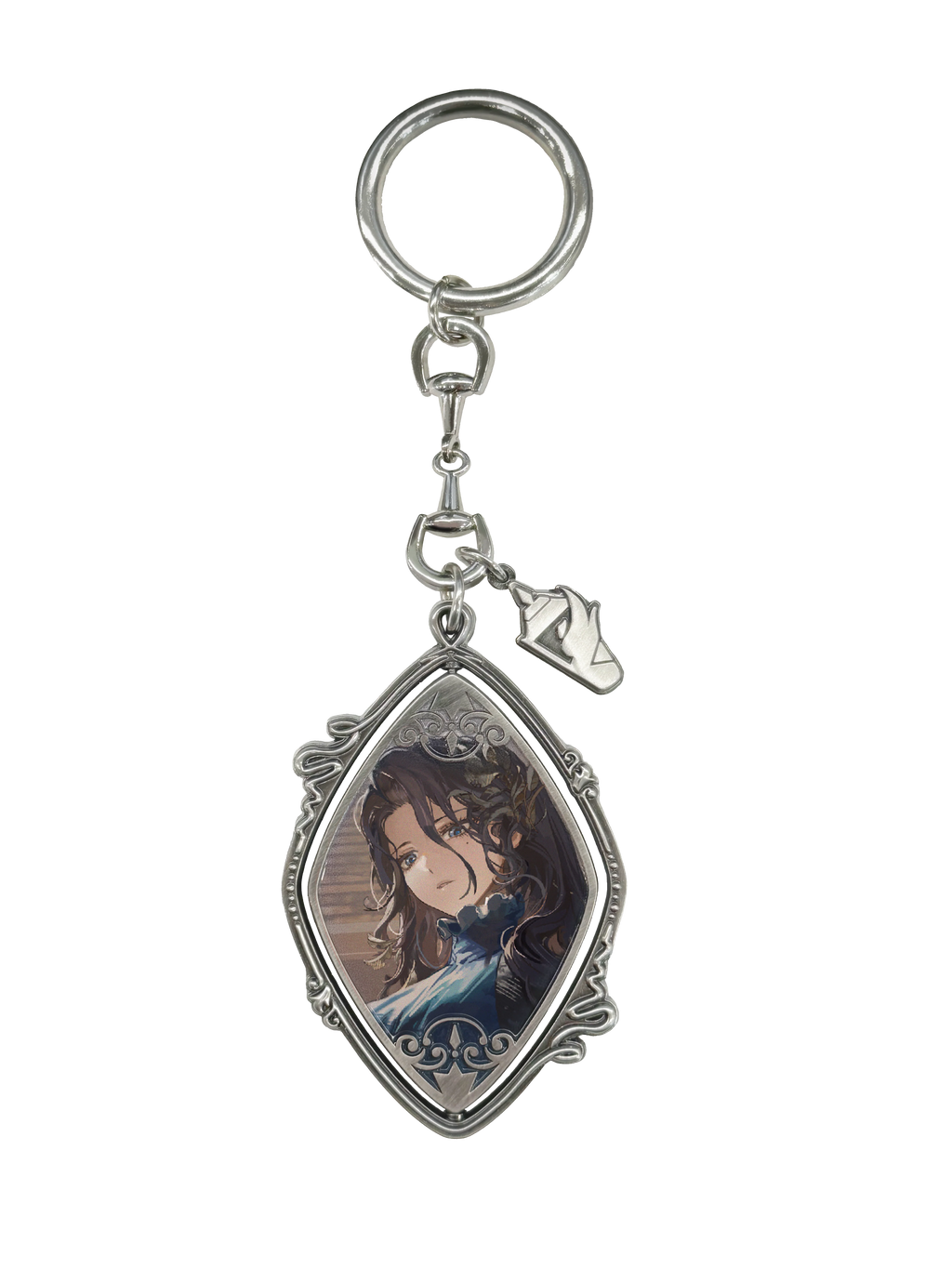 Reverse: 1999 - Wings Unfurled Series Willow Magazine Clipping & Metal Bag Charm BLUEPOCH