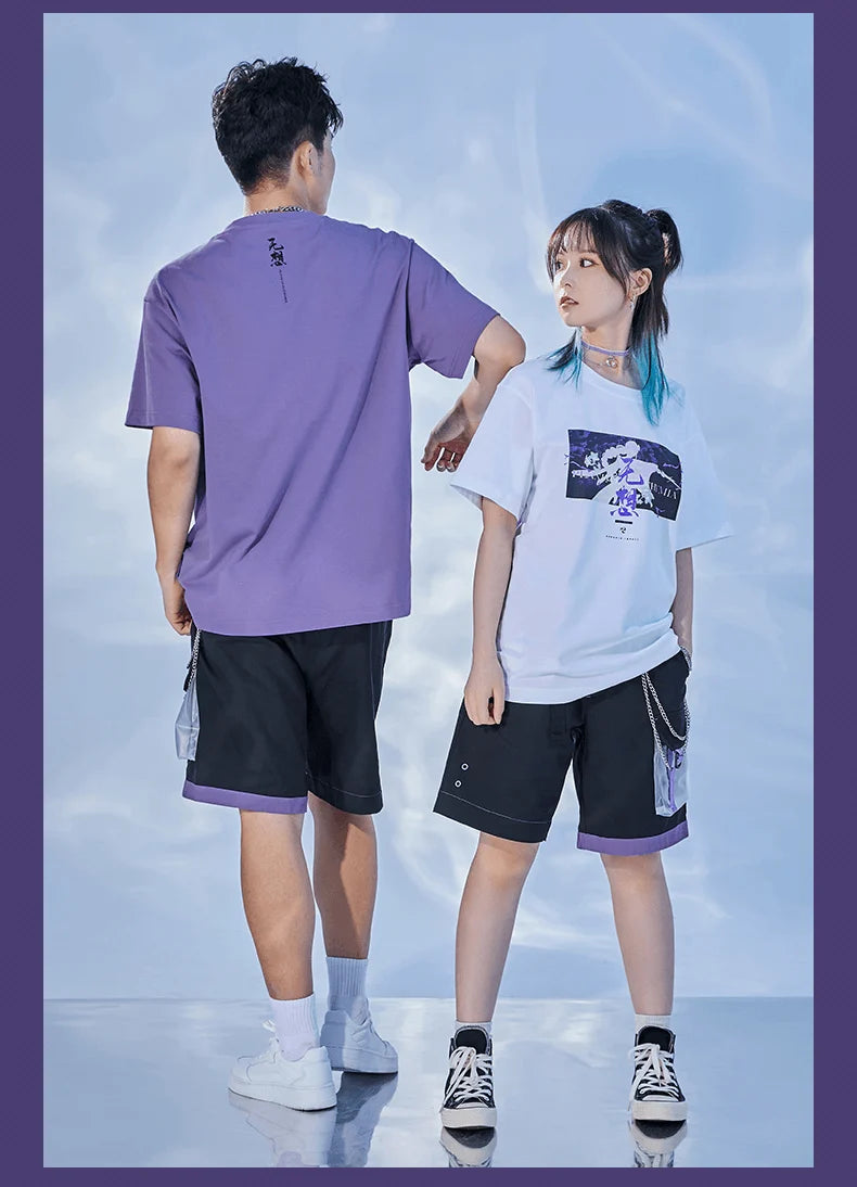 Genshin Impact - Raiden Shogun Silhouette White T-Shirt miHoYo