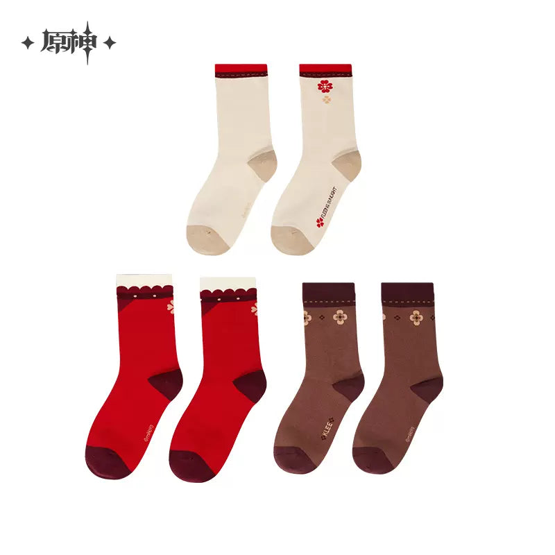 Genshin Impact - Klee Theme Impression Series Socks (Three Pairs) miHoYo