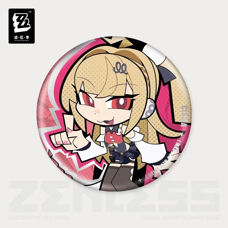 Zenless Zone Zero - Metropolitan Order Division Chibi Badge miHoYo
