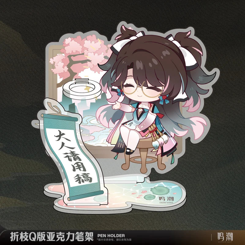 Wuthering Waves - Zhezhi Resonator Themed Chibi Acrylic Pen Holder KURO GAMES