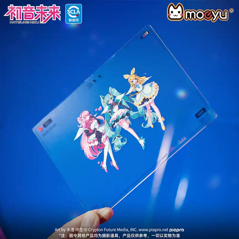 Vocaloid - Wings of the Synthwave Series Acrylic Clear Card Moeyu