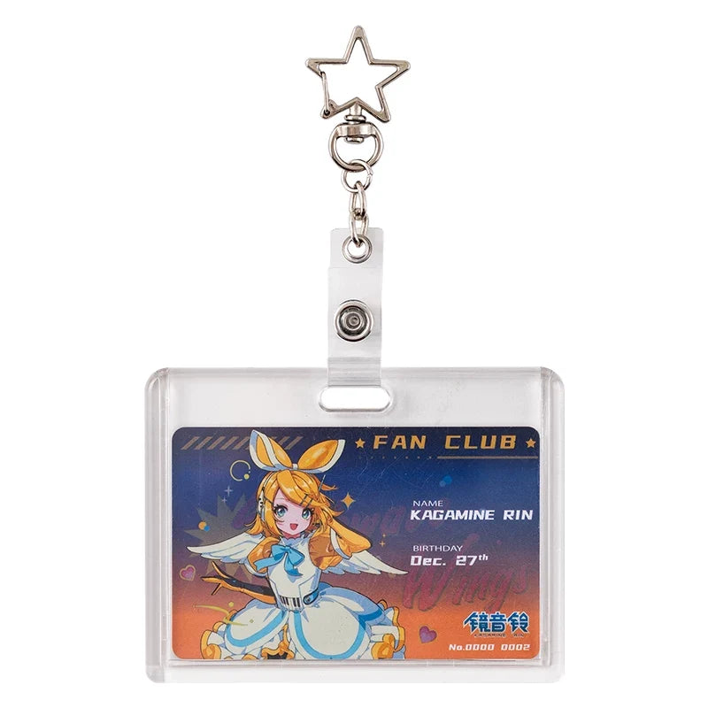 Vocaloid - Wings of the Synthwave Series Card Holder Keychain Moeyu