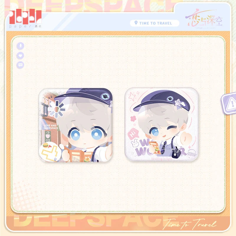 Love and Deepspace - Wild Roam Series Chibi Badge Set InFold Games