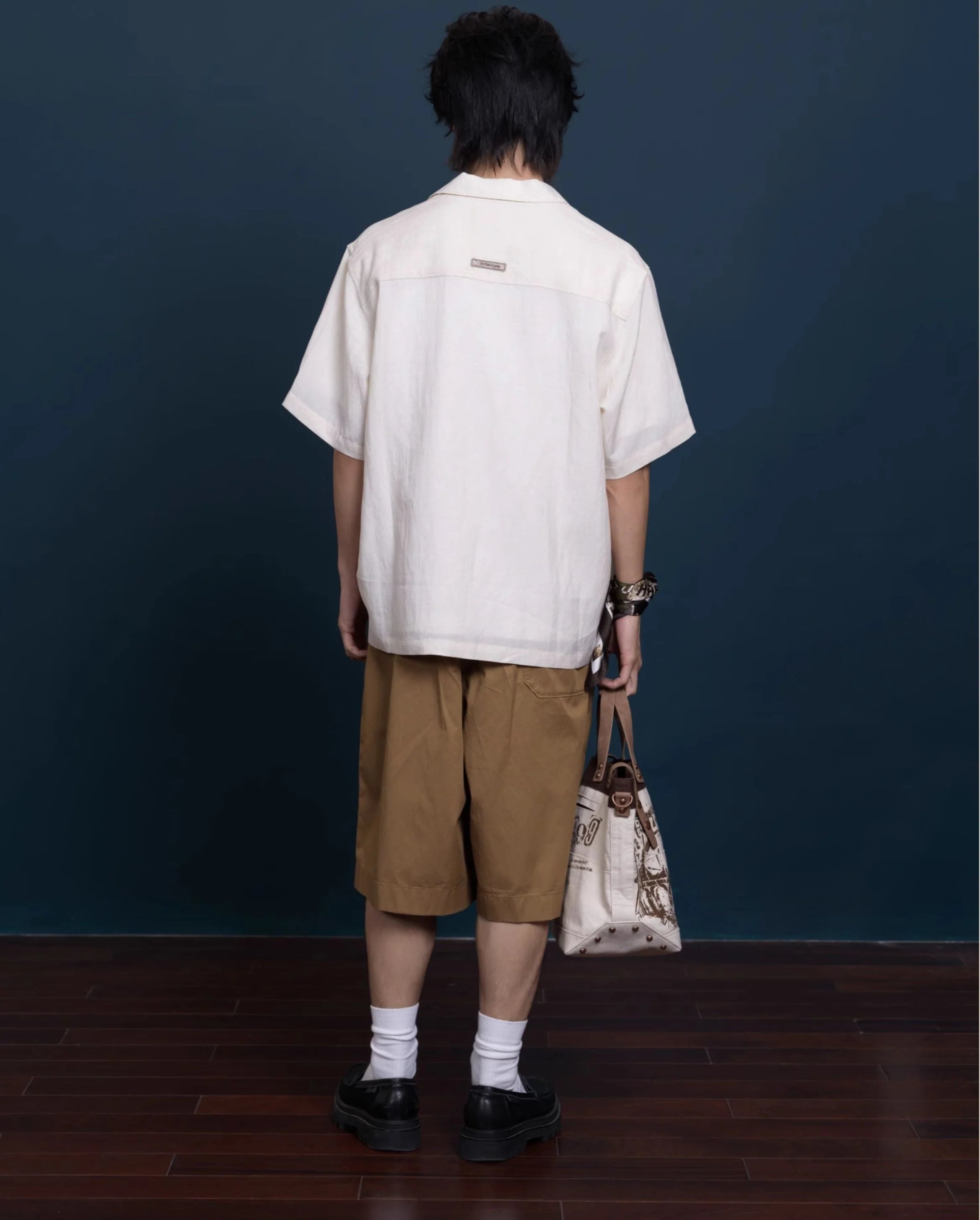 Reverse: 1999 - Woven Rainlines Printed Shirt BLUEPOCH