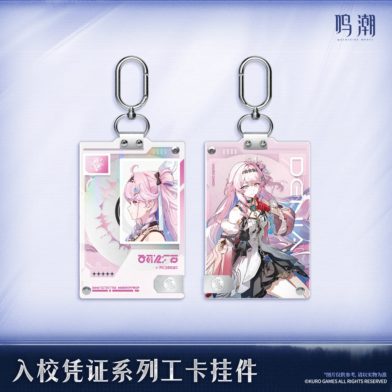 Wuthering Waves - Hiyuki & Denia Entry Permit Series ID Card Keychain KURO GAMES