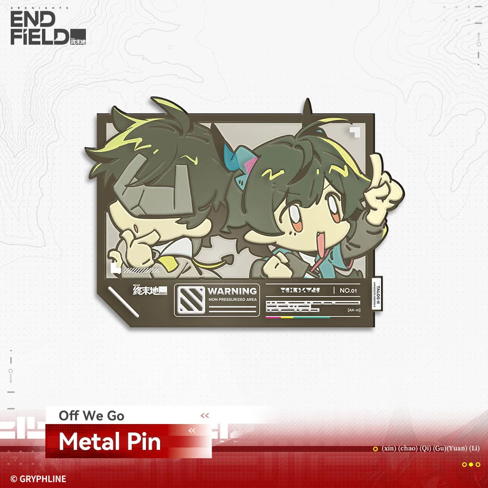 Arknights: Endfield - Endministrator & Perlica & Chen Qianyu BETA Series Metal Pin HYPERGRYPH