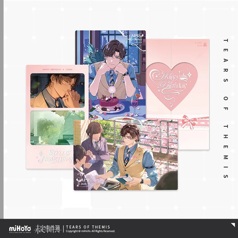 Tears of Themis - Stellis Heartbeat Series Artem Wing Birthday Commemorative Card Set miHoYo