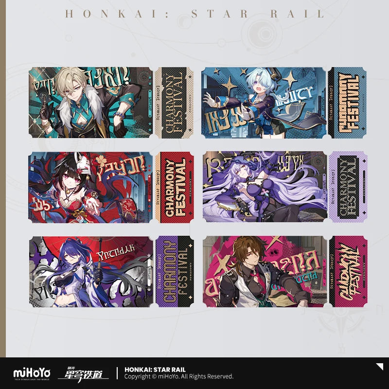 Honkai: Star Rail - Festival Invitation Acrylic Ticket Set miHoYo