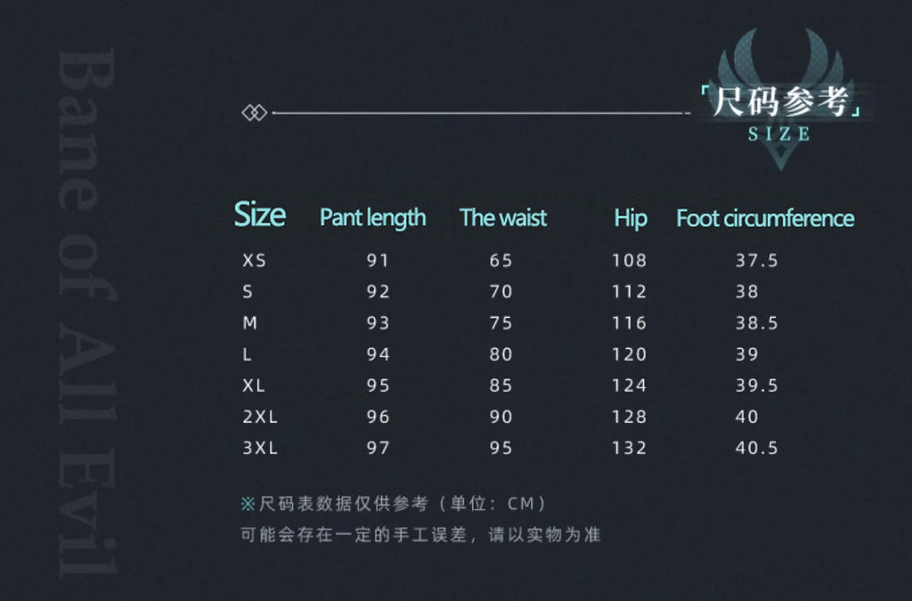 Genshin Impact - Themes of Xiao Irregularly designed culottes Black miHoYo