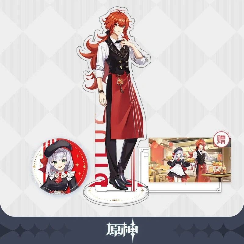 Genshin Impact - Outland Gastronomy Character Acrylic Stand & Badges miHoYo x KFC