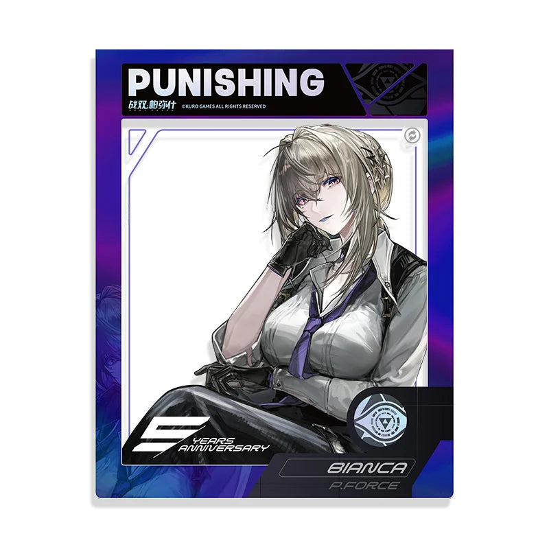 Punishing: Gray Raven - Invisible Rainfall Theme 5th Anniversary Celebration Art Paper Frame Card KURO GAMES