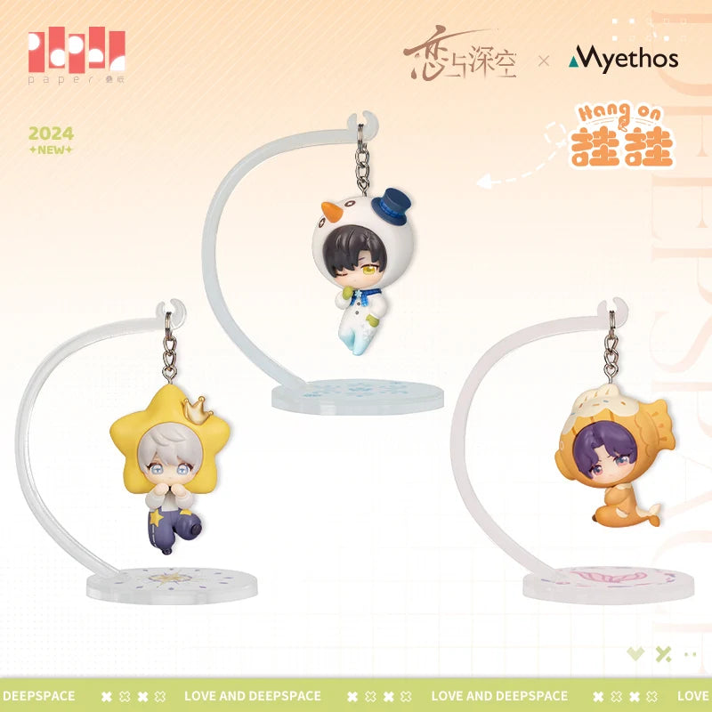Love and Deepspace - Rafayel & Zayne & Xavier Chibi Swing Mini Figure Myethos