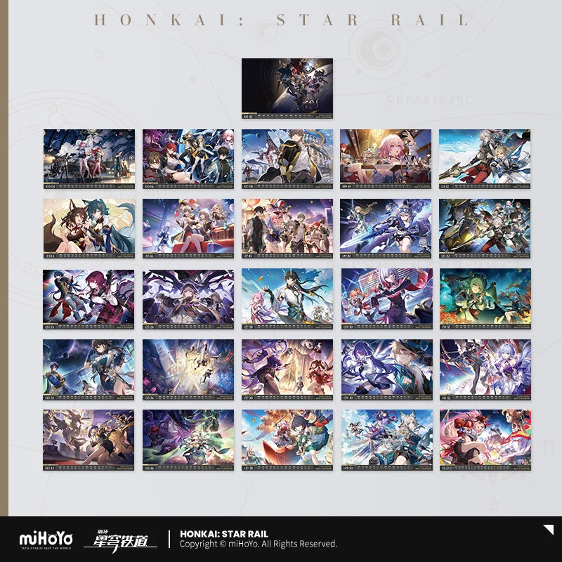 Honkai: Star Rail - 2025 Desk Calendar miHoYo