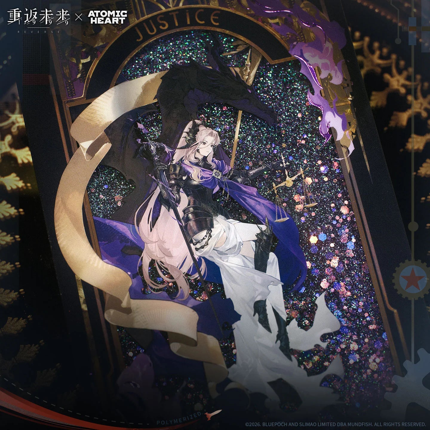 Reverse: 1999 - Sentinel (Weighing Sin and Justice Ver.) Quicksand Acrylic Block BLUEPOCH