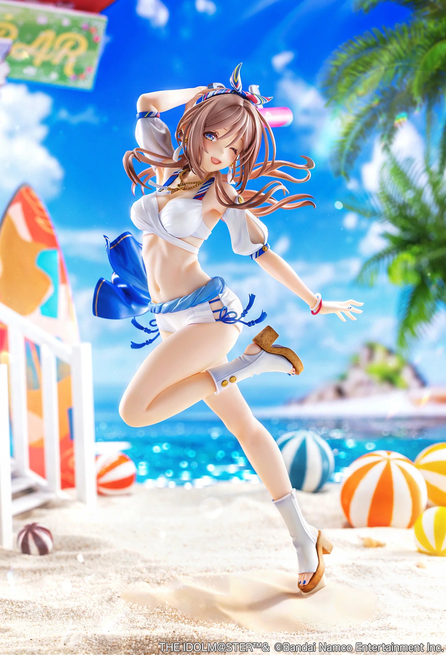THE IDOLM@STER Gakuen - Rinami Himesaki (Kimi to Semi Blue Ver.) 1/7 Scale Figure Neon Max