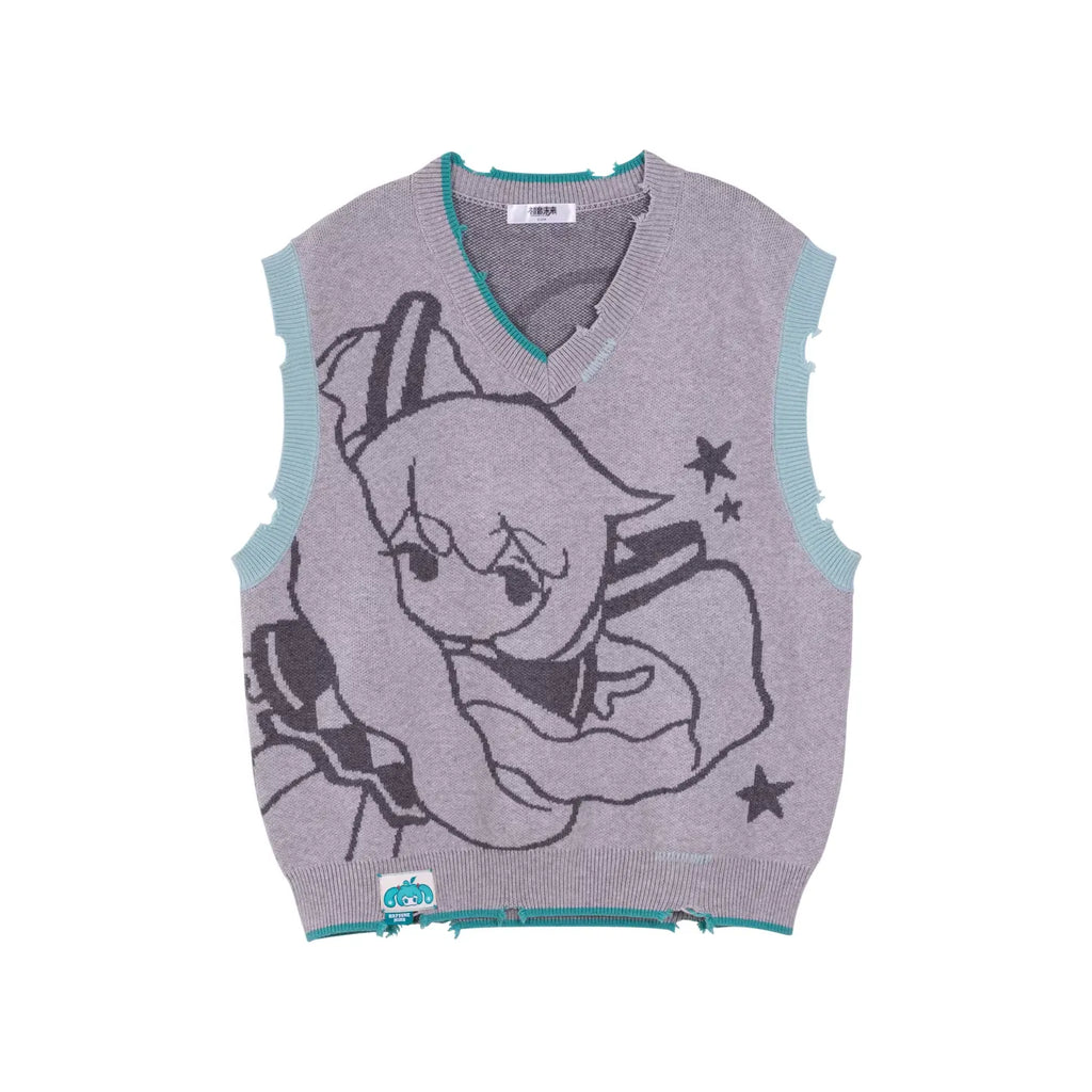 Hatsune Miku - Millennium Rock Candy Series V-neck knitwear Moeyu