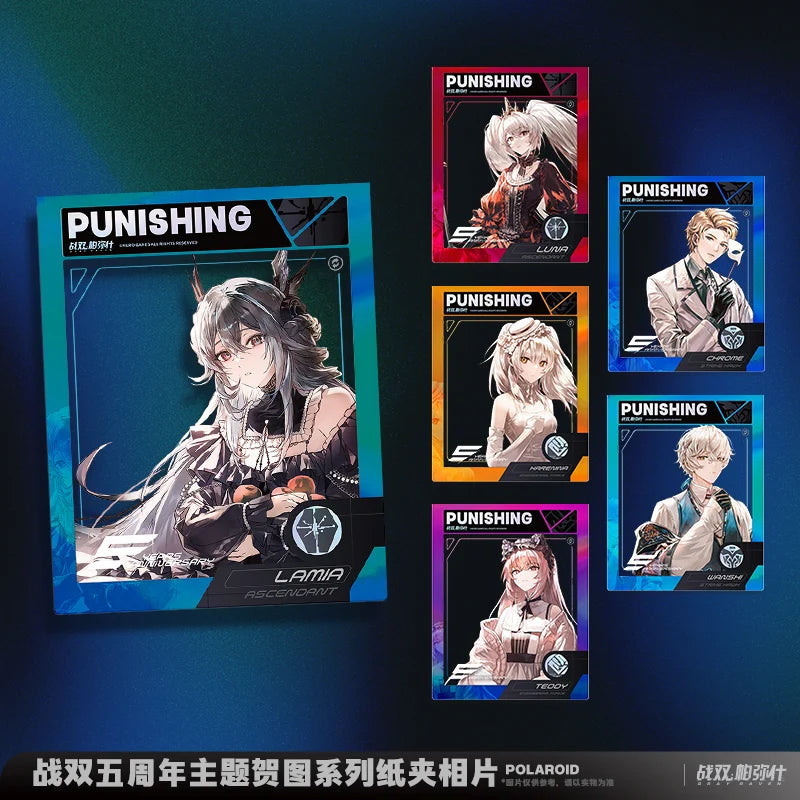 Punishing: Gray Raven - Moonlit Nightfall Theme 5th Anniversary Celebration Art Paper Frame Card KURO GAMES