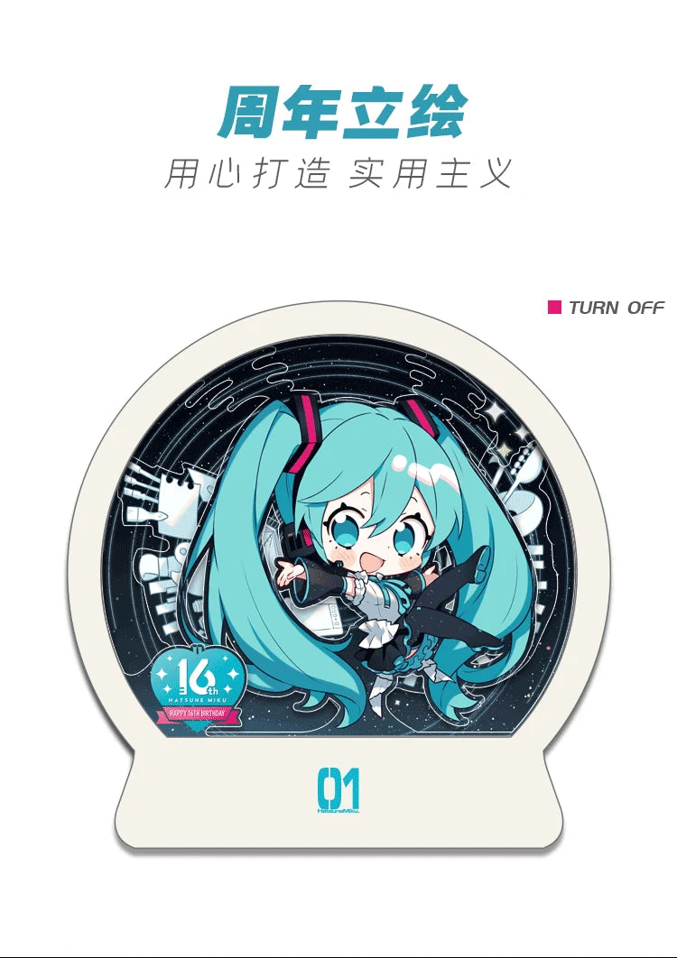 Hatsune Miku - Hatsune Miku (Moeyu 16th Anniversary Ver.) Commemorative Paper Sculpture Night Lamp Moeyu