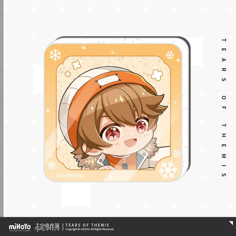 Tears of Themis - Winter Snow Commemorative Series Chibi Acrylic Refrigerator Magnet Set miHoYo