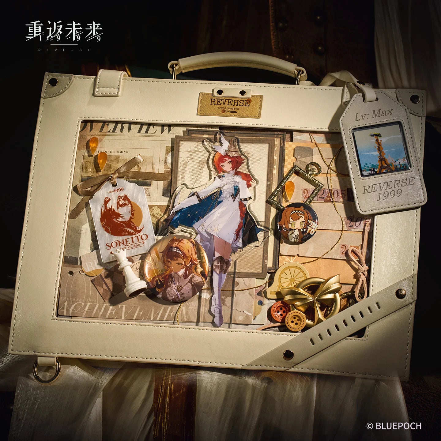Reverse: 1999 - Packed Up Suitcase Travel Scrapbook Itabag BLUEPOCH