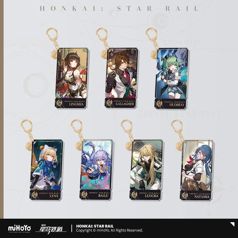 Honkai: Star Rail - The Abundance Path Character Acrylic Warp Artwork Acrylic Keychain miHoYo
