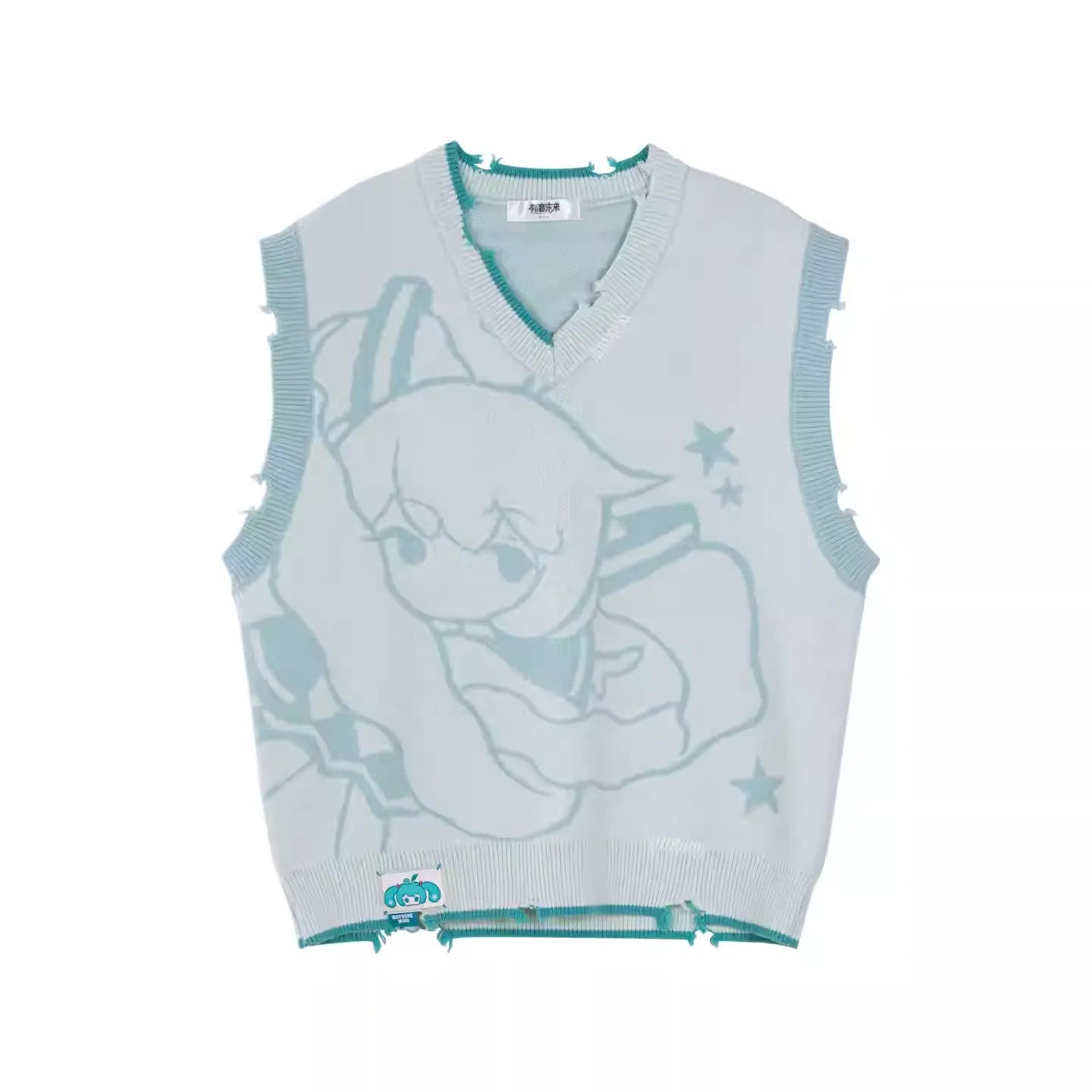 Hatsune Miku - Millennium Rock Candy Series V-neck knitwear Moeyu