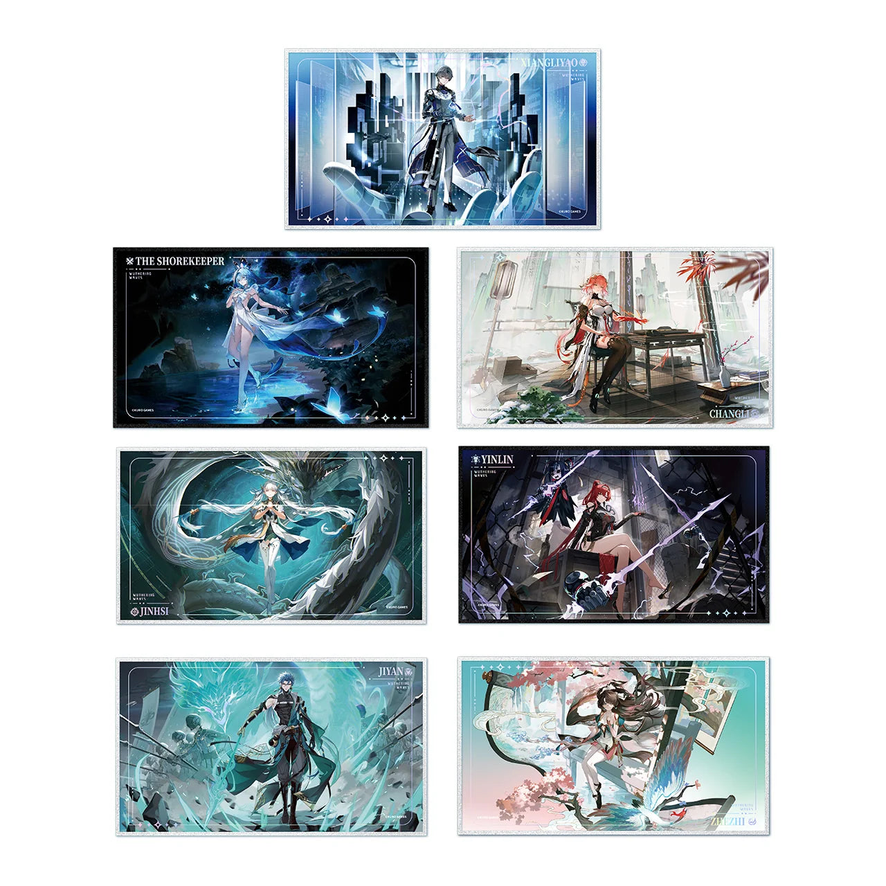 Wuthering Waves - Resonator Themed Splash Art Embossed Colored Paper KURO GAMES