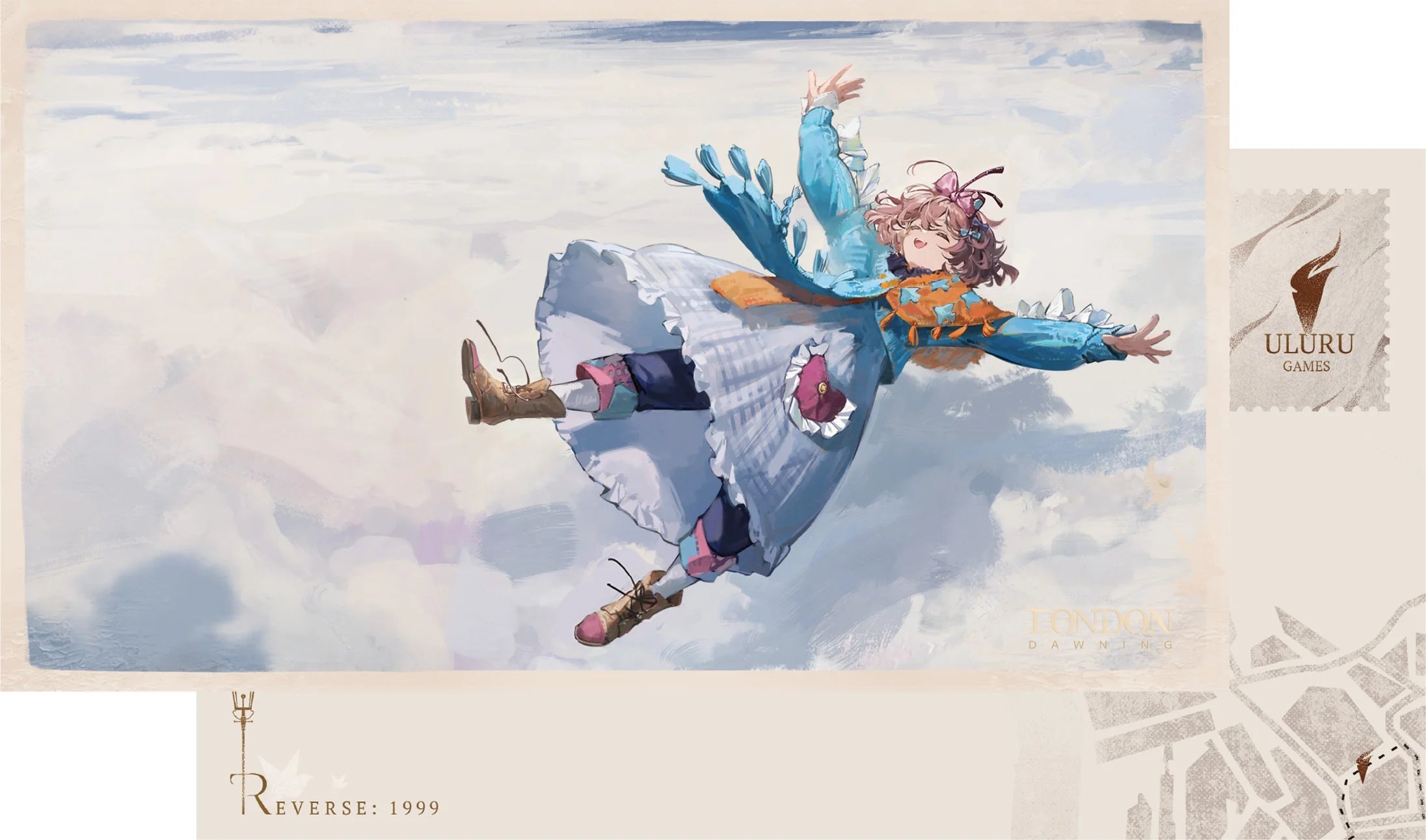 Reverse: 1999 - London Dawning Series Illustration Postcard Pack BLUEPOCH