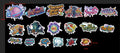 Reverse: 1999 - Gray and Color at the Alley Series Character Luggage Sticker BLUEPOCH