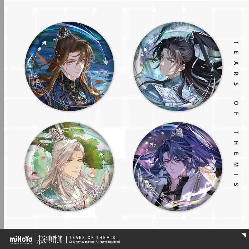 Tears of Themis - Red Dust Together For Long Life Series Tinplate Badge miHoYo