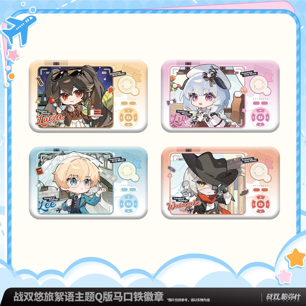 Punishing: Gray Raven - Travelers' Musings Chibi Tinplate Badge KURO GAMES
