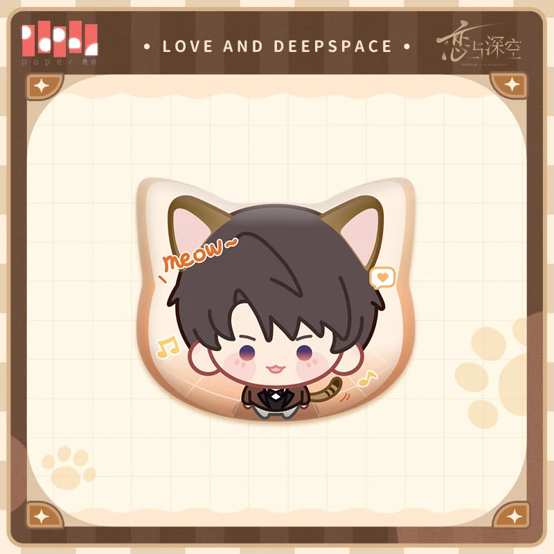 Love and Deepspace - Your Cat Misses You Series Chibi Badge InFold Games
