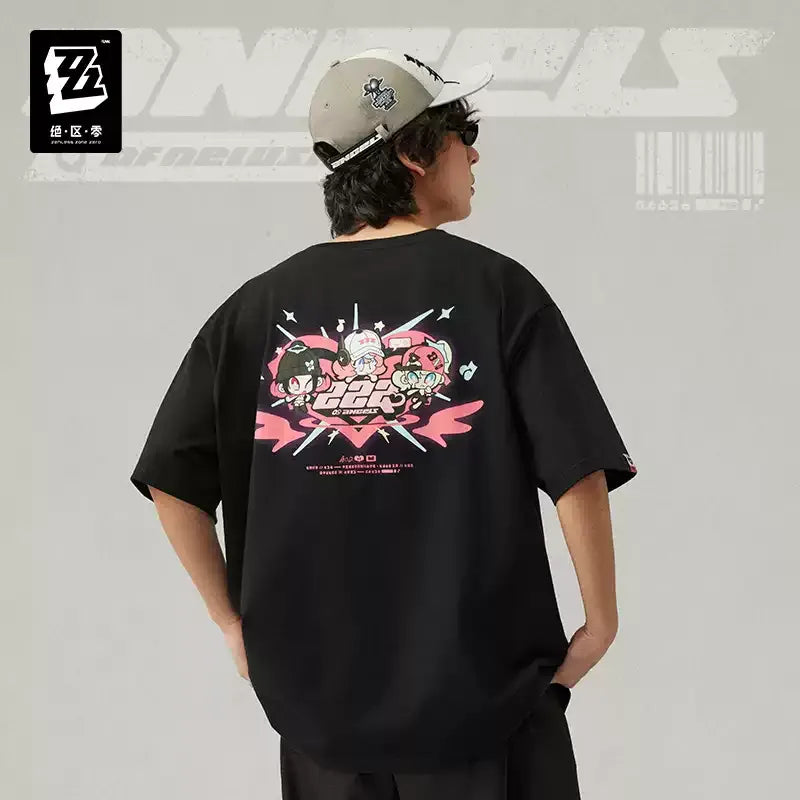 Zenless Zone Zero - Angels of Delusion Colorblock Printed T-shirt miHoYo