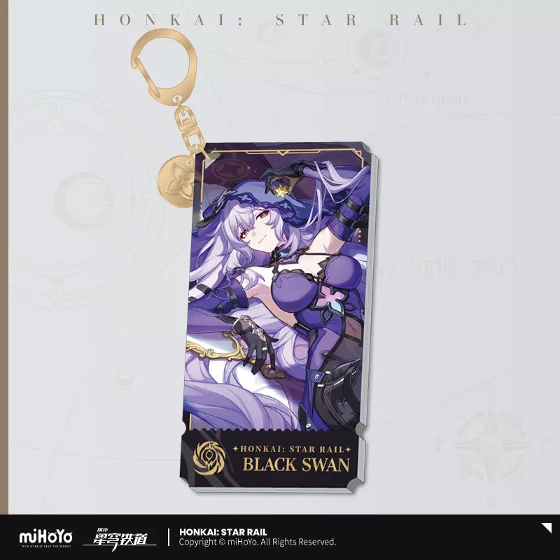 Honkai: Star Rail - The Nihility Path Character Acrylic Warp Artwork Acrylic Keychain miHoYo