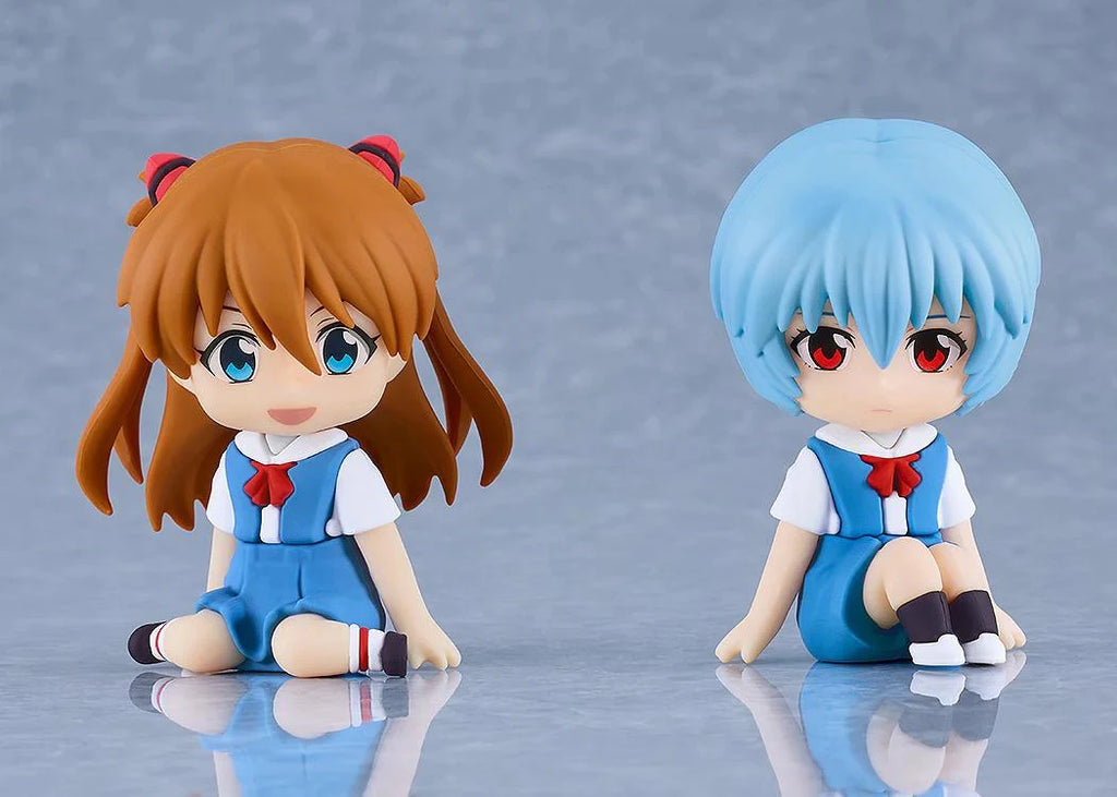 Rebuild of Evangelion - Rei Ayanami & Asuka Shikinami Langley Rubber Keychain Good Smile Company