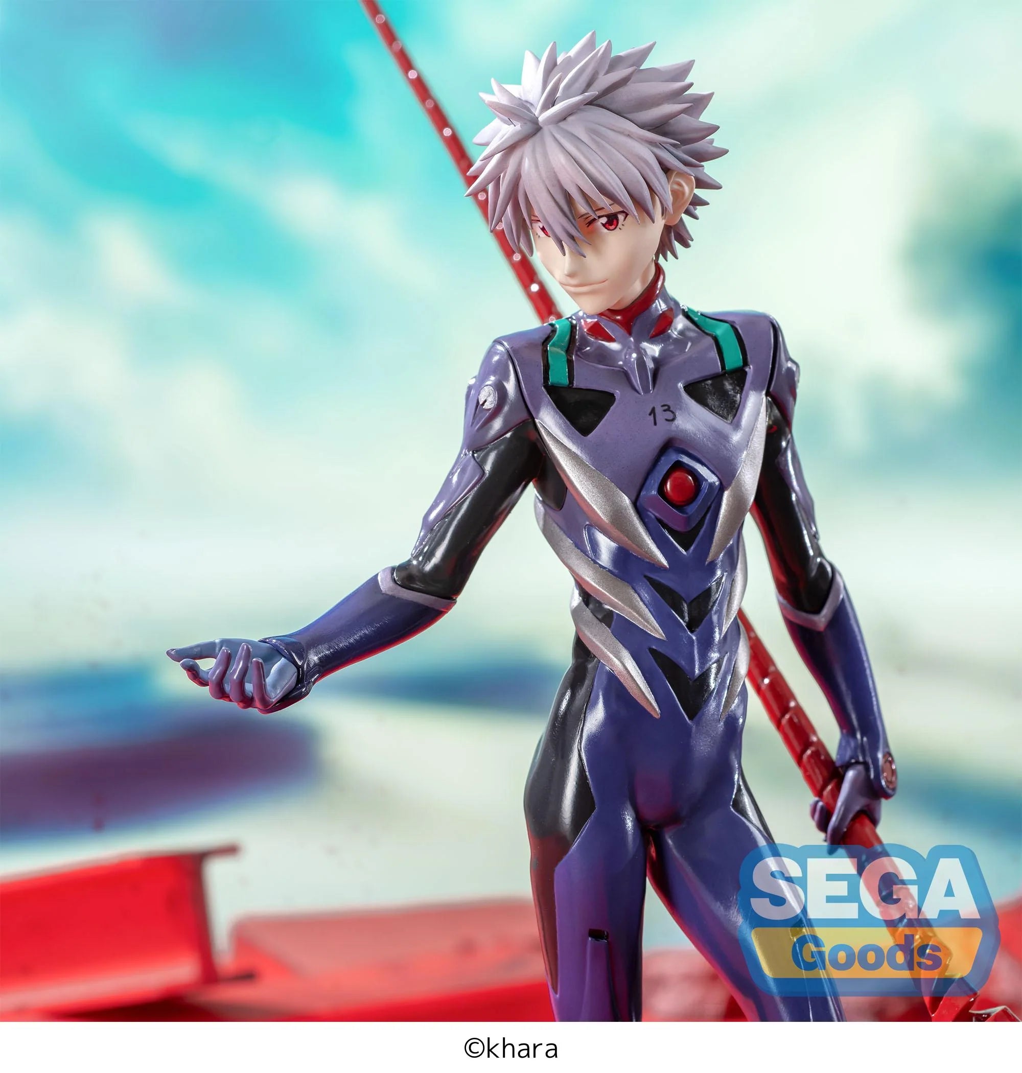 Evangelion: 3.0+1.0 Thrice Upon a Time - Kaworu Nagisa x Spear of Longinus Prize Figure SEGA