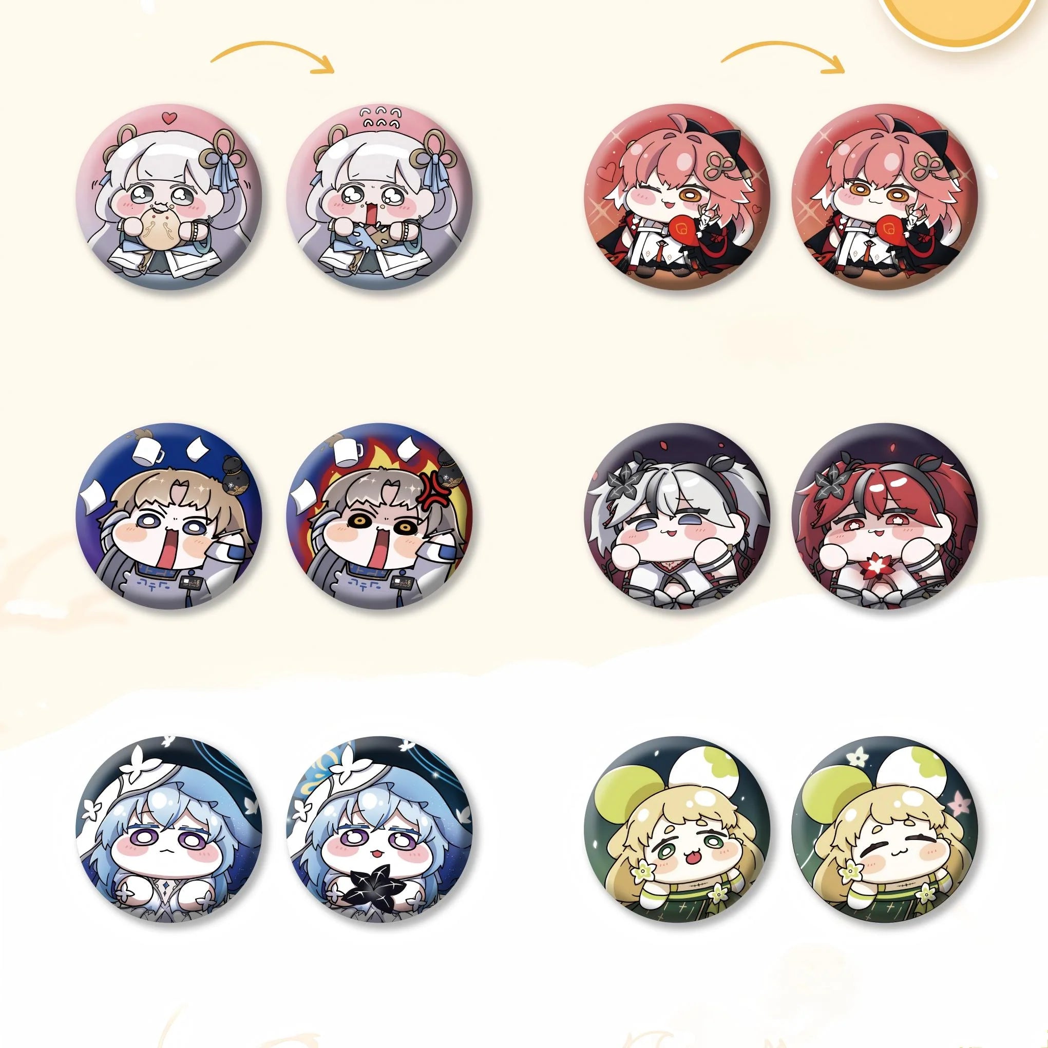Wuthering Waves - Resonator Theme Chibi Lenticular Badge KURO GAMES