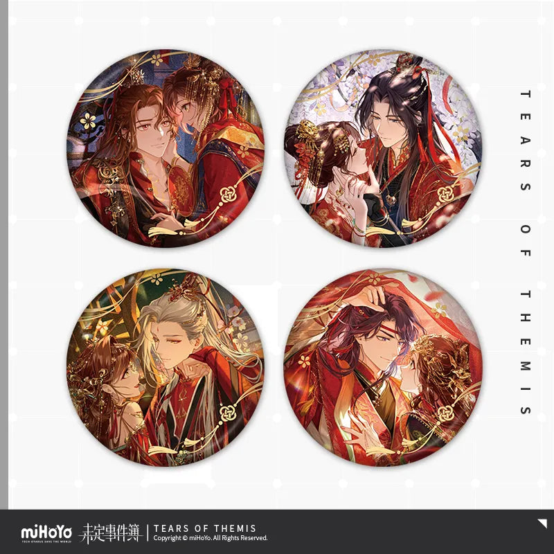 Tears of Themis - Red Dust Together For Long Life Series Couple Badge miHoYo