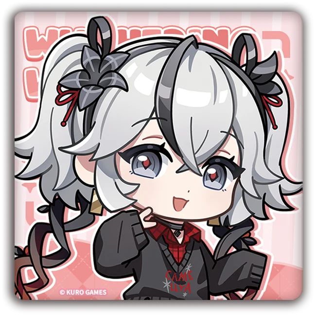 Wuthering Waves - Focused Freeze Series Chibi Character PU Square Badge Karasumaya