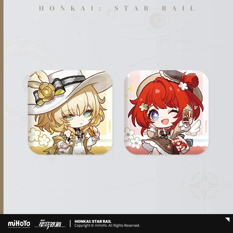 Honkai: Star Rail - Aglaea & Tribbie Express Travel Notes Chibi Badge miHoYo