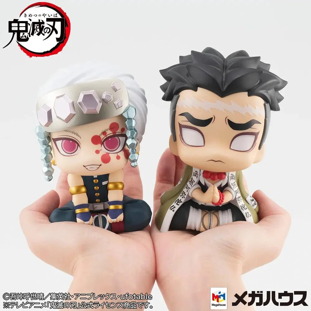 Demon Slayer: Kimetsu No Yaiba - Tengen Uzui & Gyomei Himejima set (with gift) mini Figure Megahouse