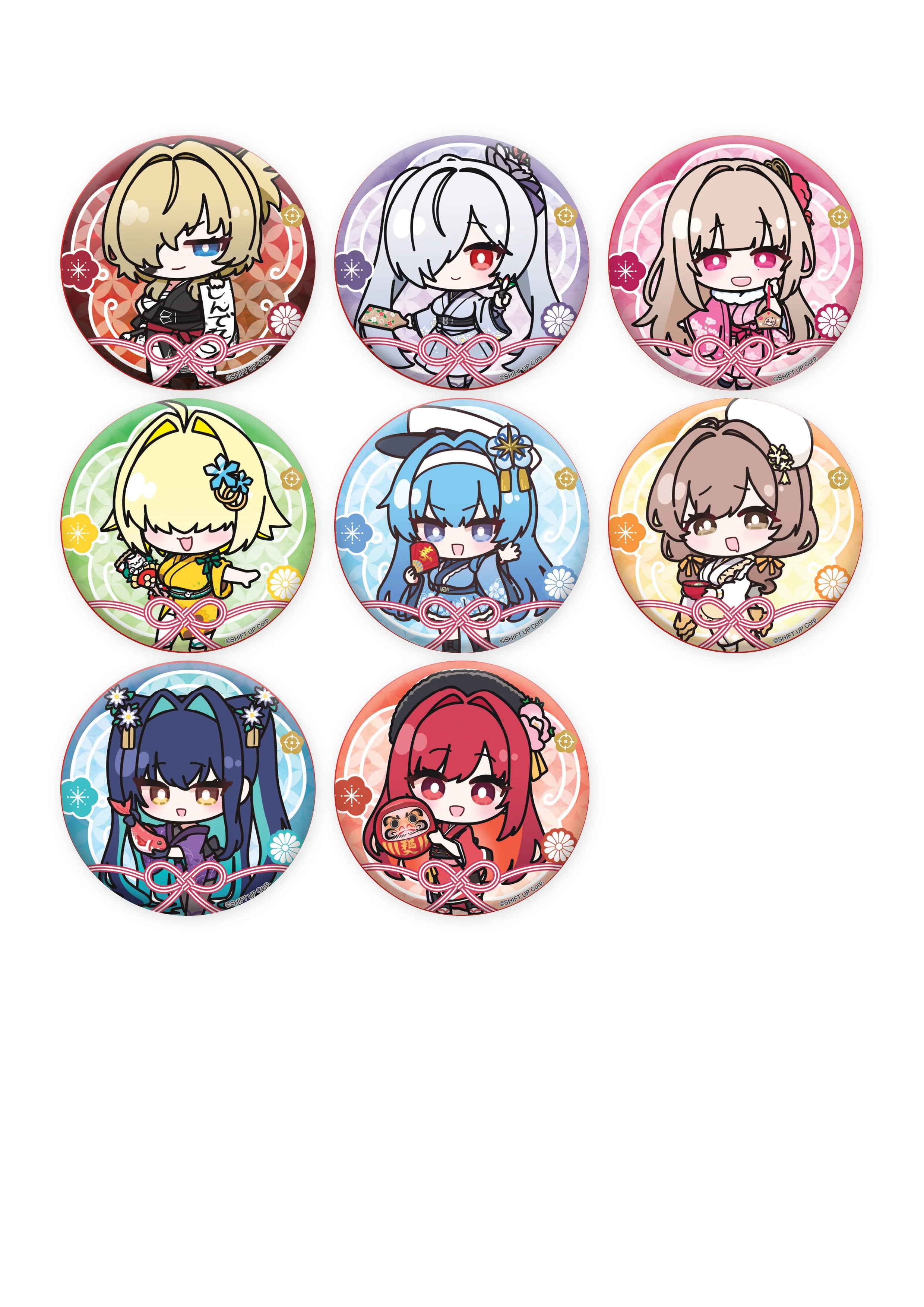 GODDESS OF VICTORY: NIKKE - Lunar New Year 2026 Series Chibi Badge Set TWO QUAN