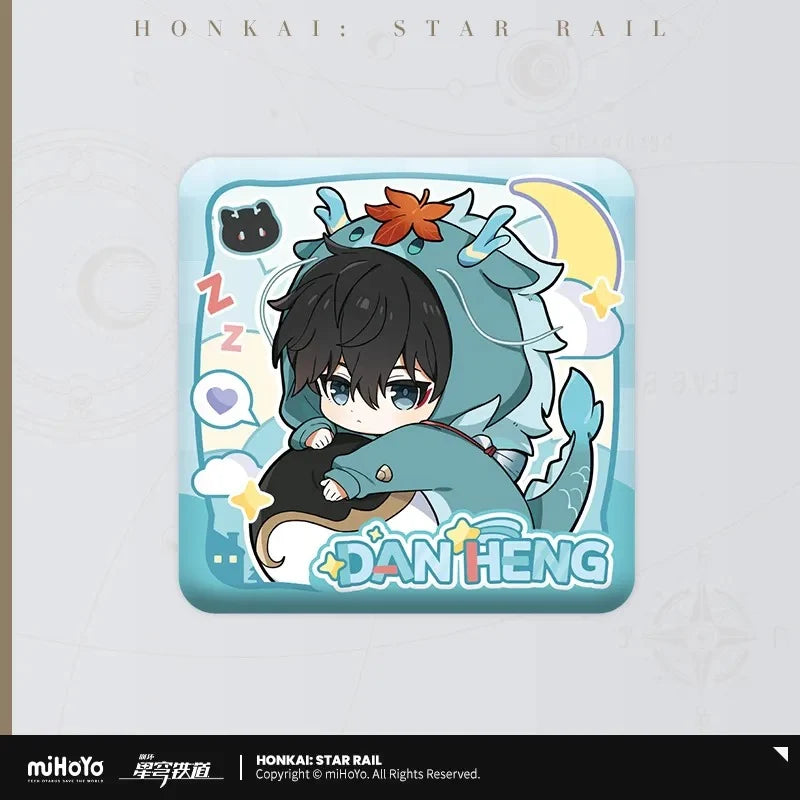 Honkai: Star Rail - Boys Dorm Series Chibi Square Badge miHoYo